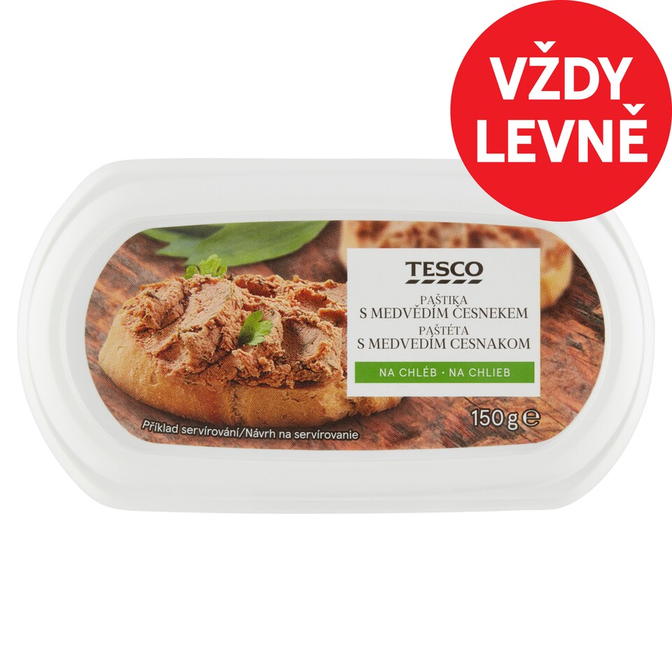 Tesco Paštika s medvědím česnekem 150g