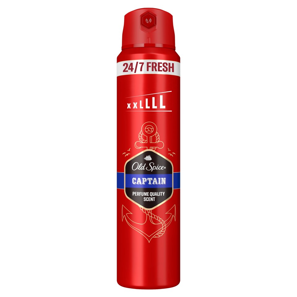 Obrázek 1 pro produkt Old Spice Captain Tělový Deodorant Ve Spreji Pro Muže 250ml