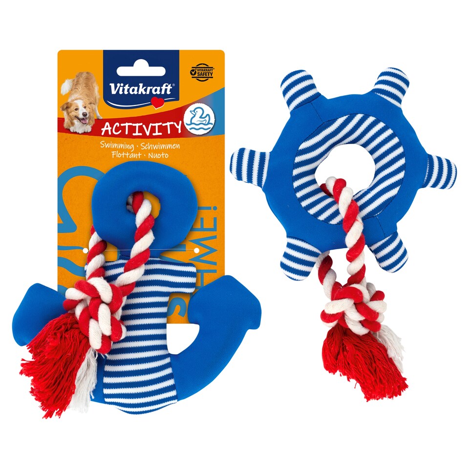 Vitakraft Dog Toy Floating Anchor and Rudder 1 pc