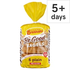 Brennans 6 Be Good Plain Bagels 270g