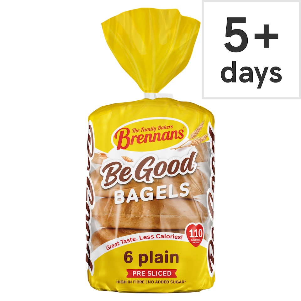 Brennans 6 Be Good Plain Bagels 270g
