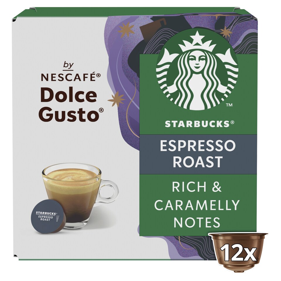 image 1 of Nescafe Dolce Gusto Starbucks Espresso Roast 12 Capsules 66G
