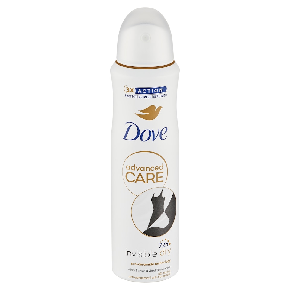 image 1 of Dove Advanced Care Invisible Dry Antiperspirant Spray 150 ml