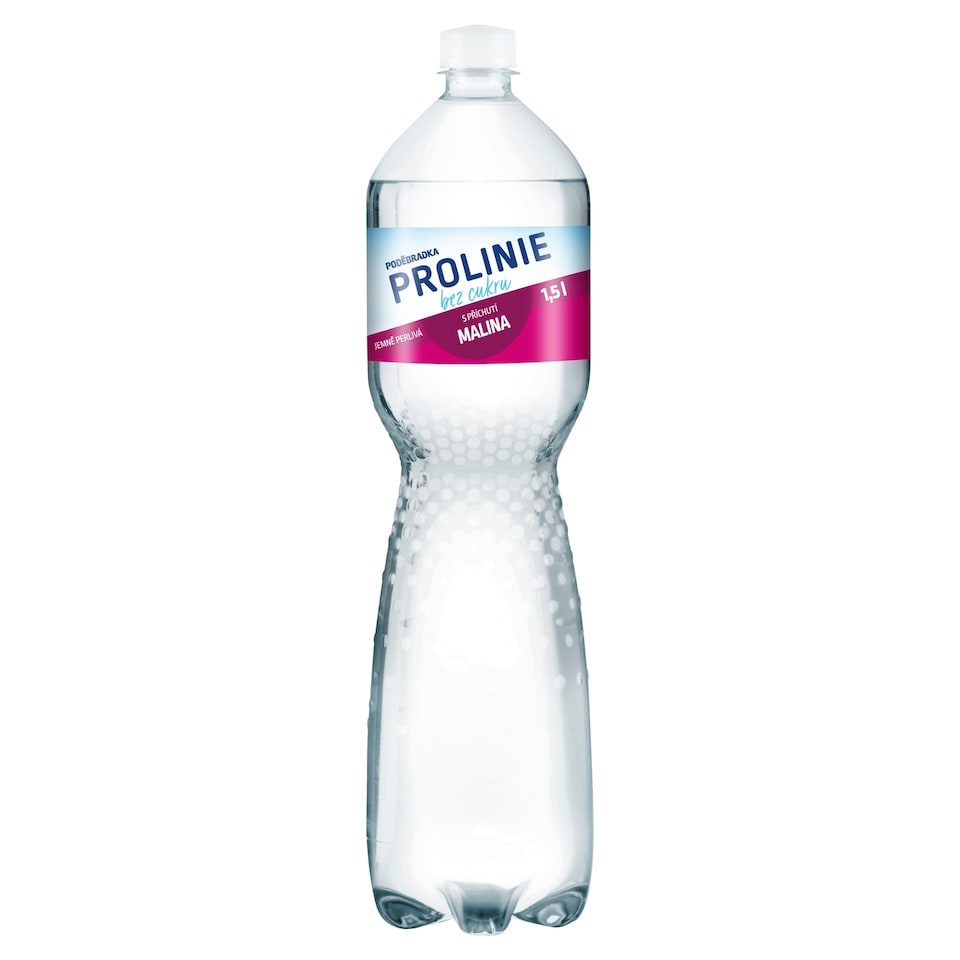 Poděbradka Prolinie Jemně perlivá malina 1,5l