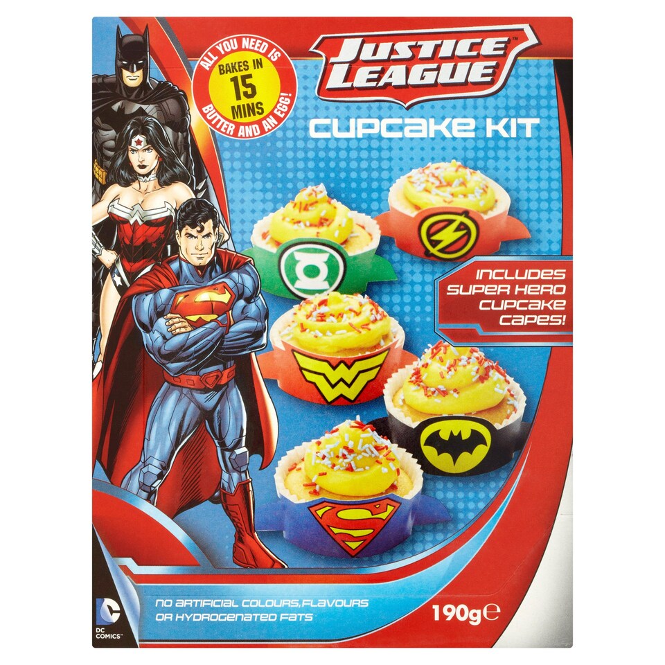 image 1 of Dc Justice League Cupcake Kit 190G