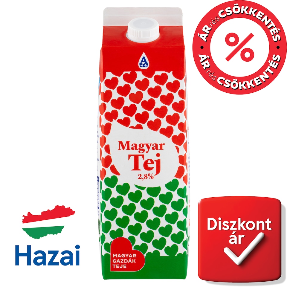 Magyar Tej ESL tej 2,8% 1 l  1. kép