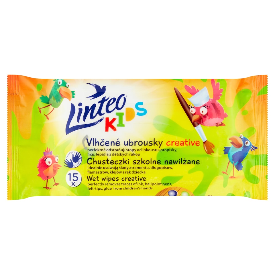 Linteo Kids Creative Wet Wipes 15 pcs