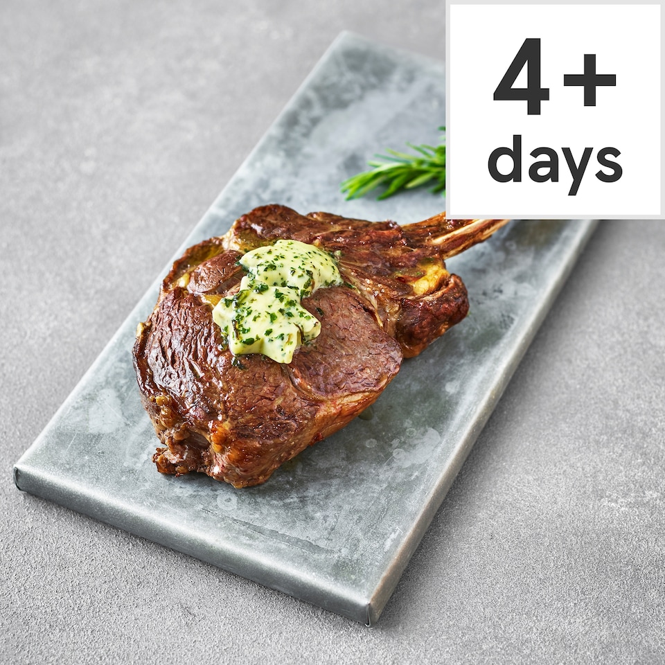 image 1 of 41. Tesco Finest 30-Day Matured Beef Tomahawk Steak 0.95-1.4kg (Serves 4 to 6)