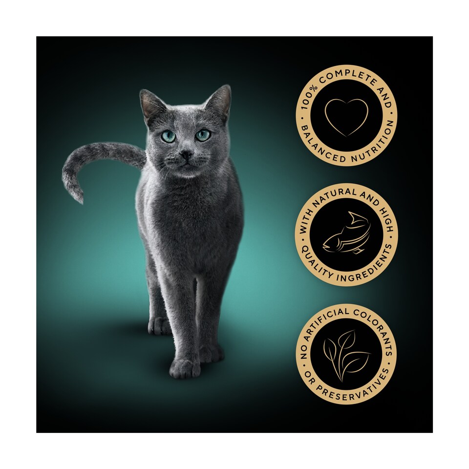image 1 of Sheba Select Slices Wet Cat Food Pouches Fish in Gravy 12x85g
