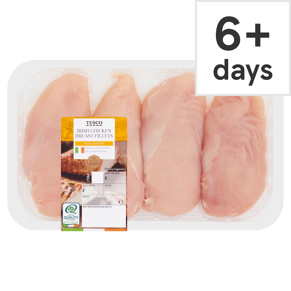 Tesco Irish Chicken Breast Fillets 705G