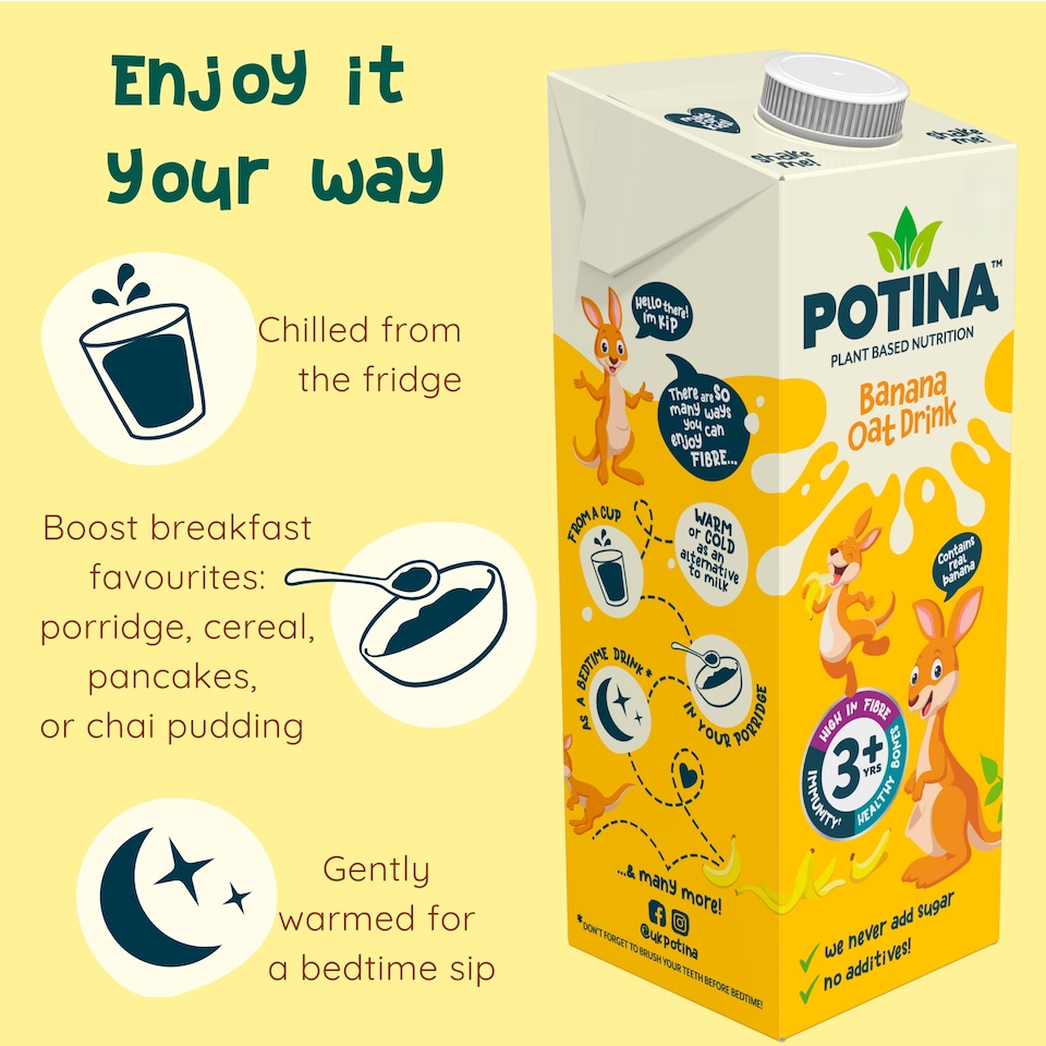 image 1 of POTINA Banana Oat drink 1 Litre