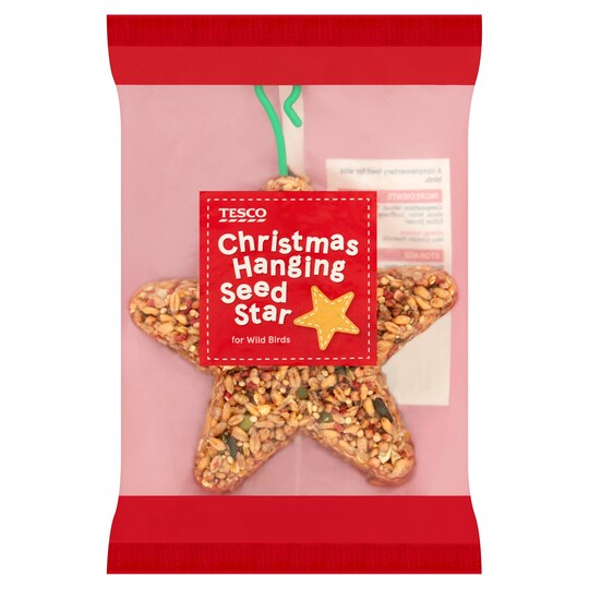 Tesco Festive Wild Bird Hanging Seed Star Tesco Groceries