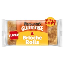 Warburtons Gluten Free Soft Brioche Rolls 4 pack