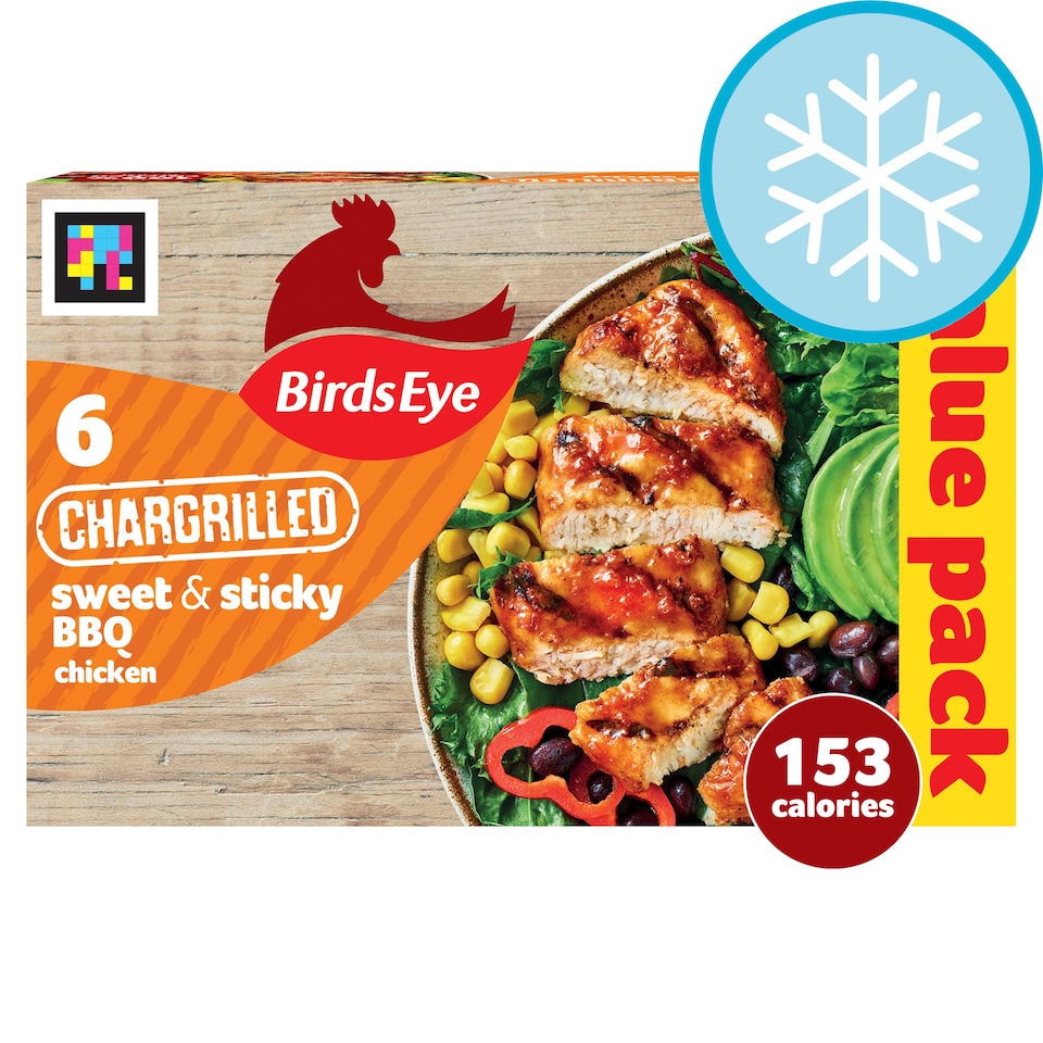 image 1 of Birds Eye 6 Sweet & Sticky Bbq Chicken Chargrills 522G