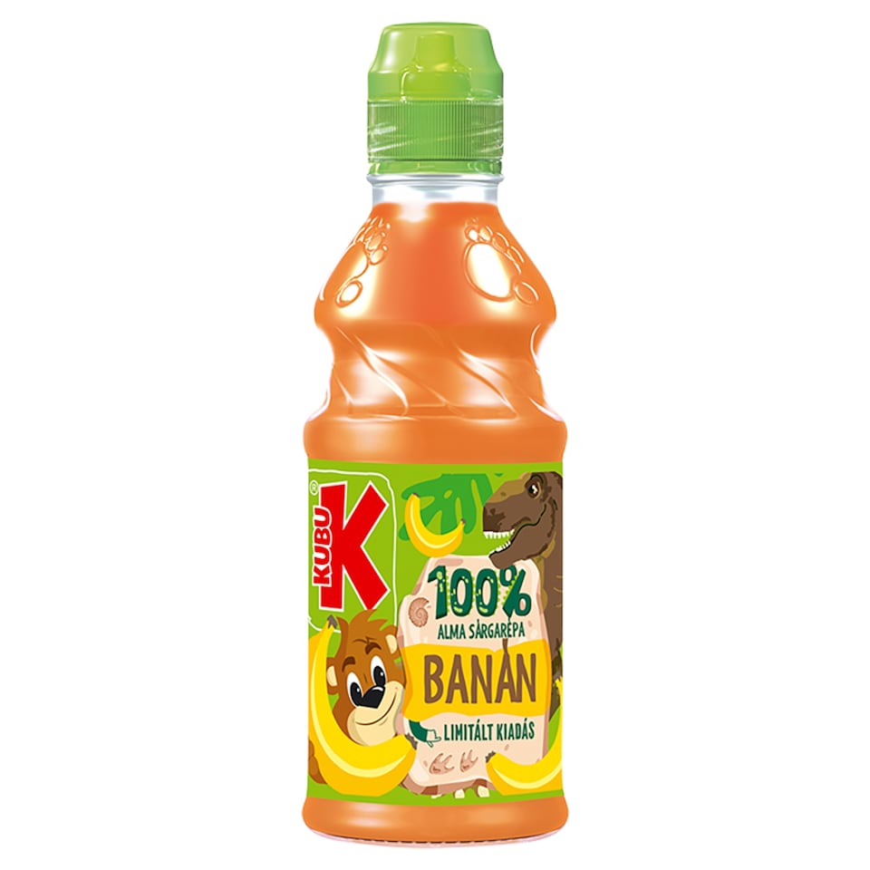Kubu 100% alma-sárgarépa-banán gyümölcs- és zöldséglé 300 ml