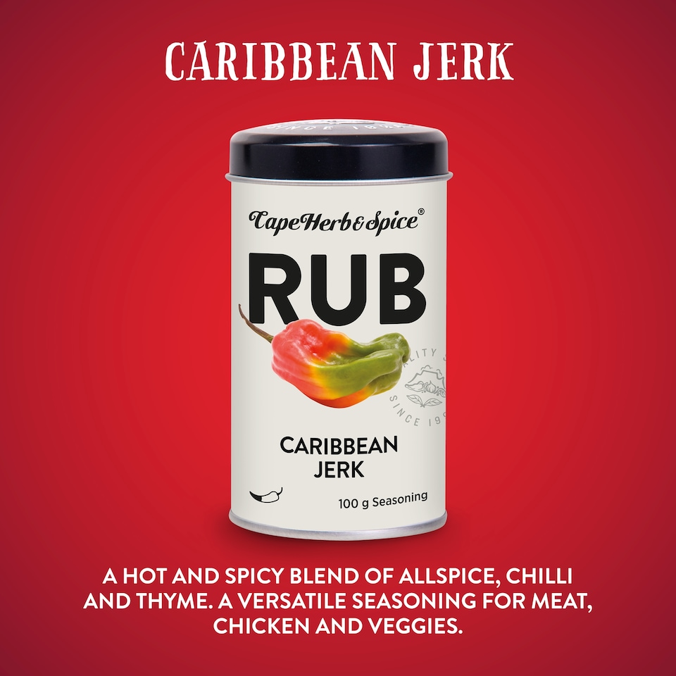 image 1 of Cape Herb & Spice Rub Caribbean Jerk Seasoning 100g
