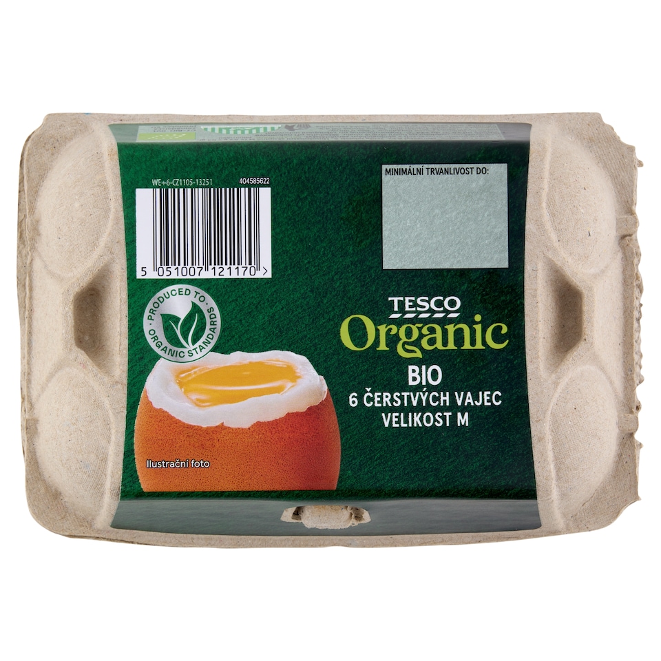 Tesco Čerstvá bio vejce M 6 ks
