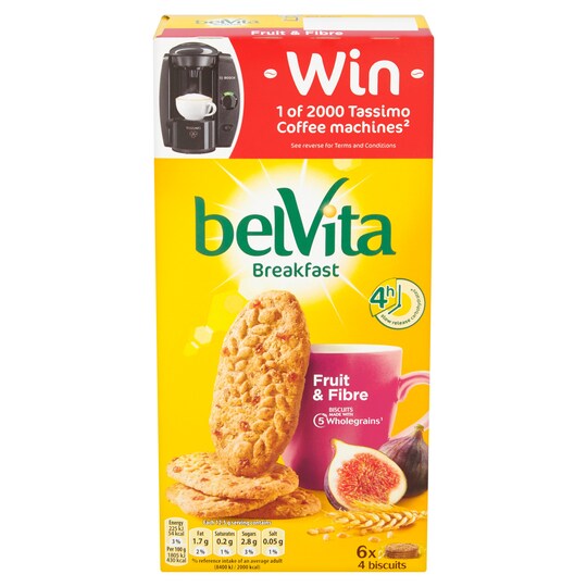 Belvita Fruit & Fibre Biscuits 300G Tesco Groceries