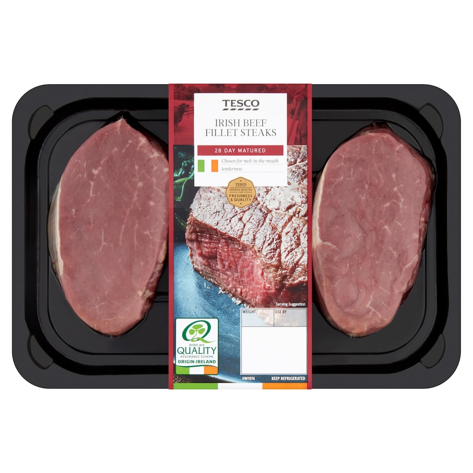 Tesco Irish Beef Fillet Steak 330G