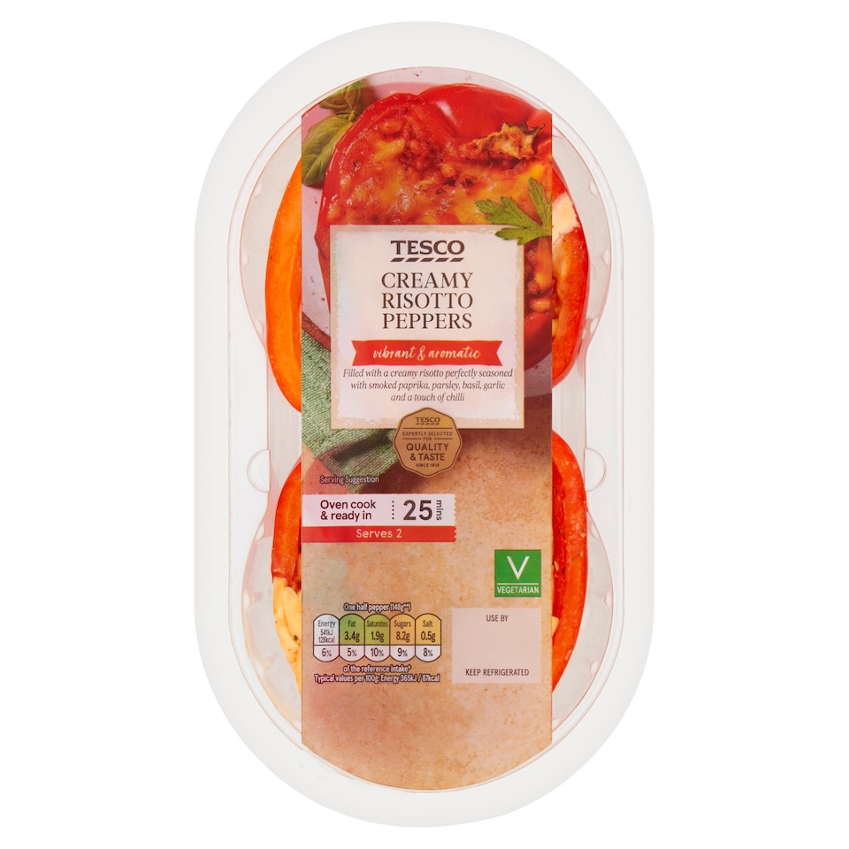 Tesco Fire Pit Stuffed Peppers 320g (c)