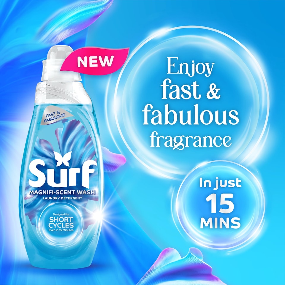 image 1 of Surf Magnifi-Scent Wash Aqua Bliss Laundry Detergent 31 Washes 837ml