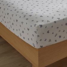 Silentnight Refresh White Ditsy Fitted Sheet Double