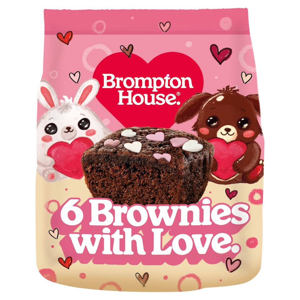Brompton House Brownie Topped with Sugar Decorations 6 x 20 g (120 g)