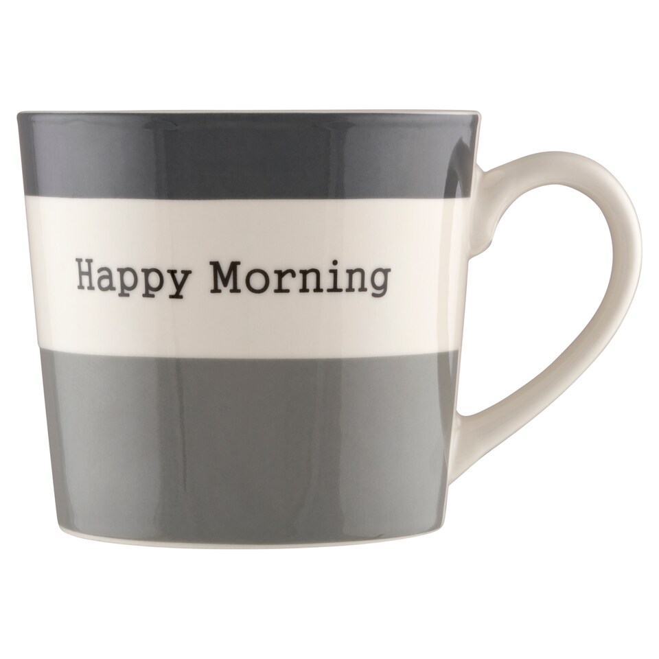 Tesco Happy Morning hrnek se sloganem