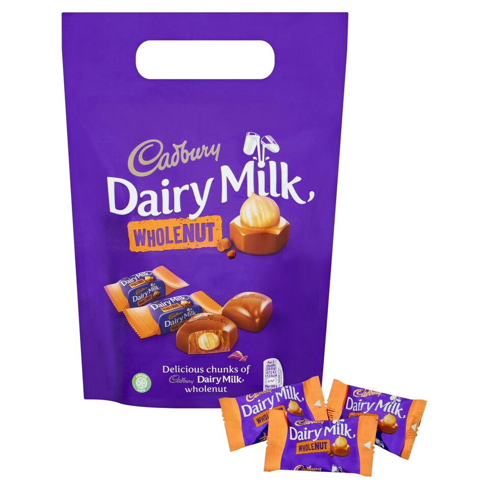 Cadbury Dairy Milk Whole Nut Pouch 350G