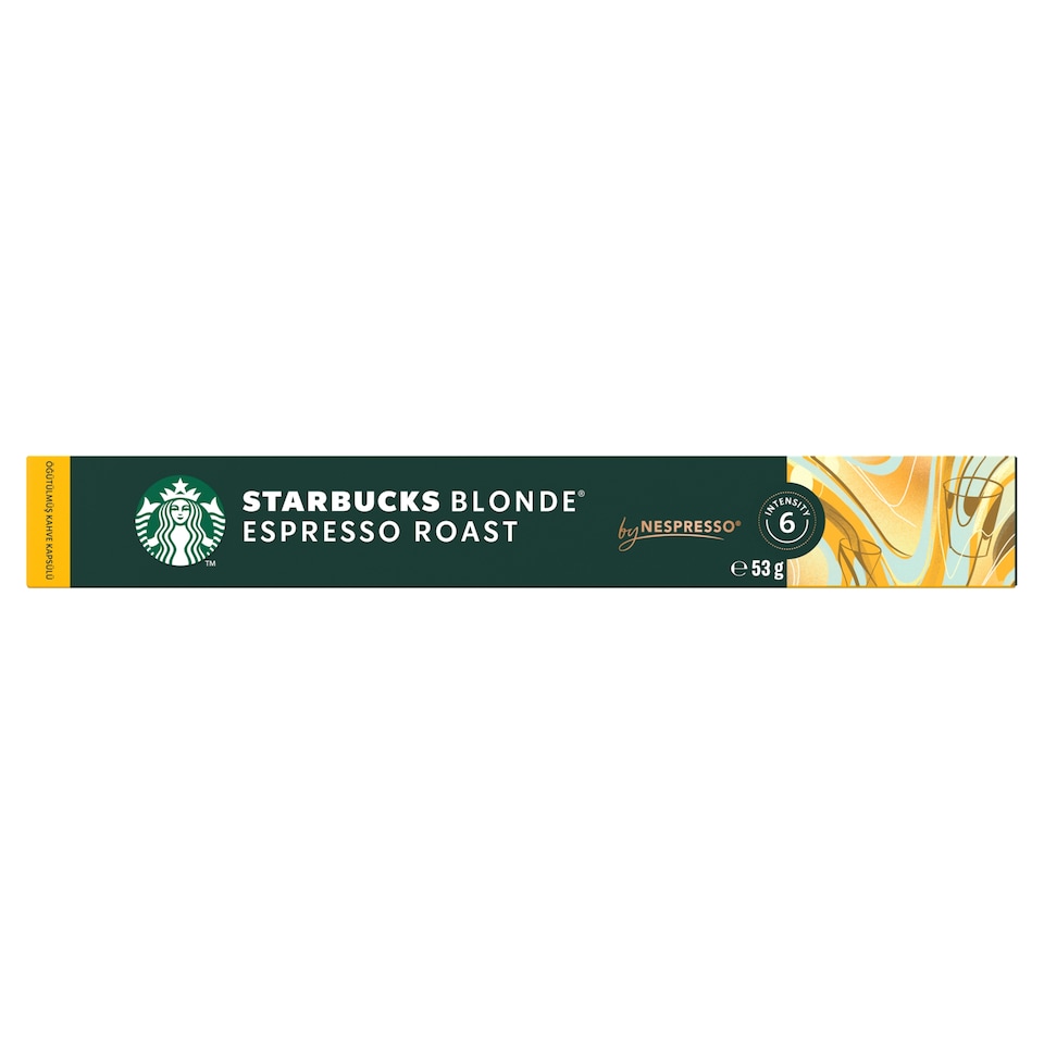 image 1 of Starbucks by Nespresso Blonde Espresso Roast Ground Roasted Coffee Capsules 10 pcs 53 g
