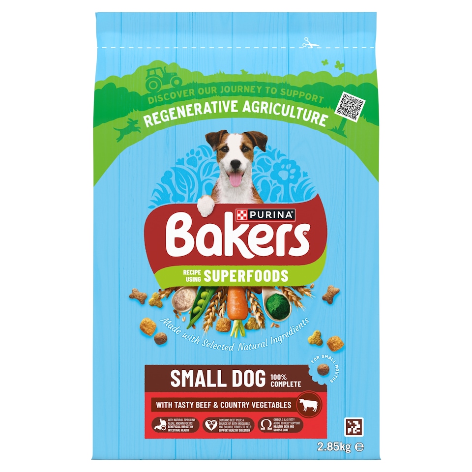 image 1 of Bakers Small Dog Food Beef & Vegetable 2.85Kg