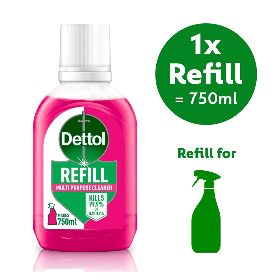 image 1 of Dettol Multipurpose Cleaning Spray Refill Pomegranate 50ml