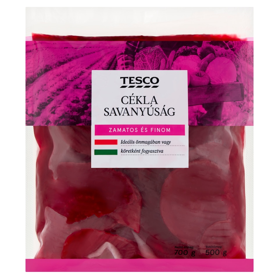 Tesco cékla savanyúság édesítőszerrel 700 g