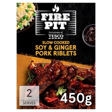 Tesco Firepit Soy and Ginger Pork Riblets 450g