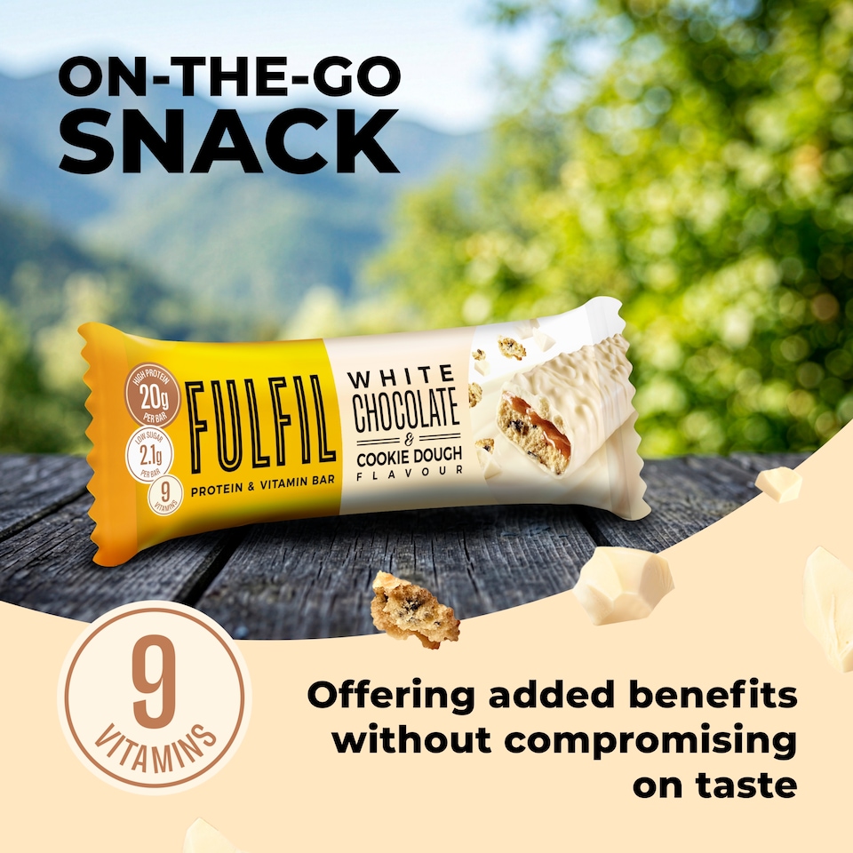 image 1 of Fulfil White Chocolate Cokie Dough Vitamin Protein Bar 55G