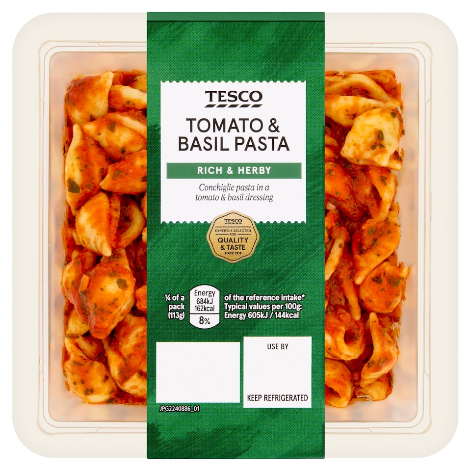 Tesco Tomato & Basil Pasta 450g