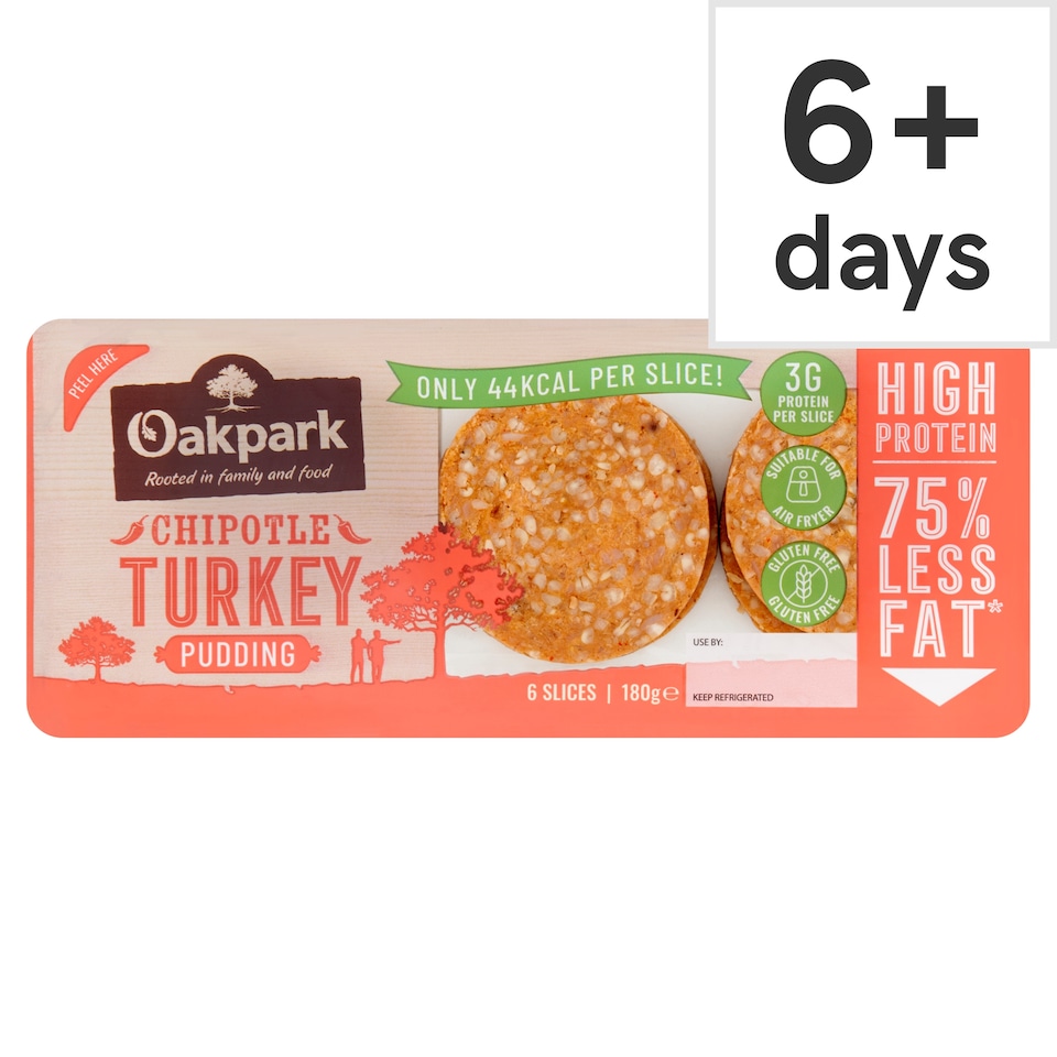 Oakpark Chipotle Turkey Pudding 6 slices 180g