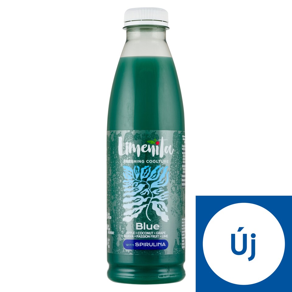 Limenita Blue gyümölcslevek és pürék keveréke spirulinával 750 ml  1. kép