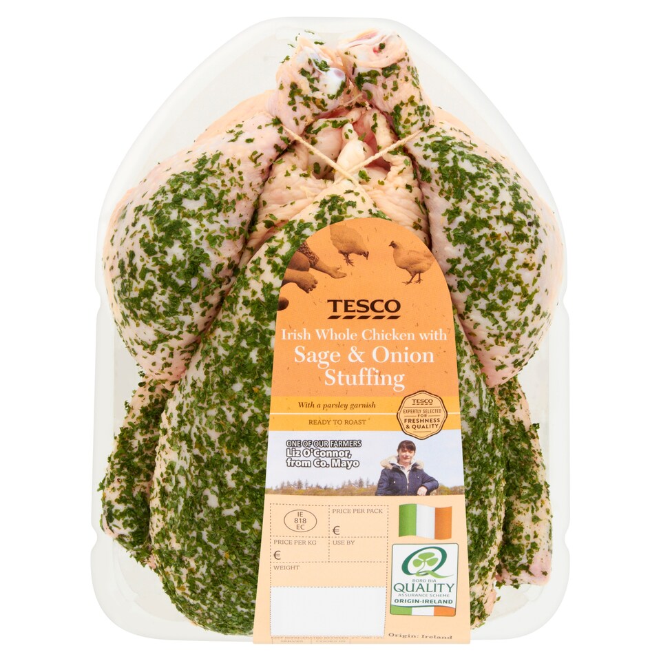 Tesco Sage & Onion Stuffed Whole Chicken 1.6Kg
