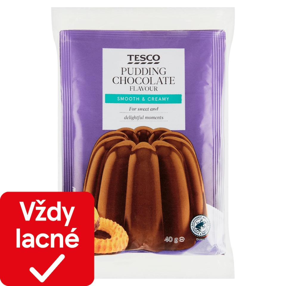 Tesco Puding v prášku s čokoládovou príchuťou 3 x 40 g