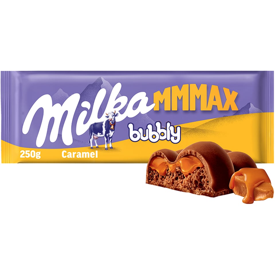 Milka Mmmax Luflée Caramel mliečna čokoláda s karamelom 250 g