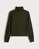 image 4 of F&F Knitted Roll Neck Jumper with Wool in Olive