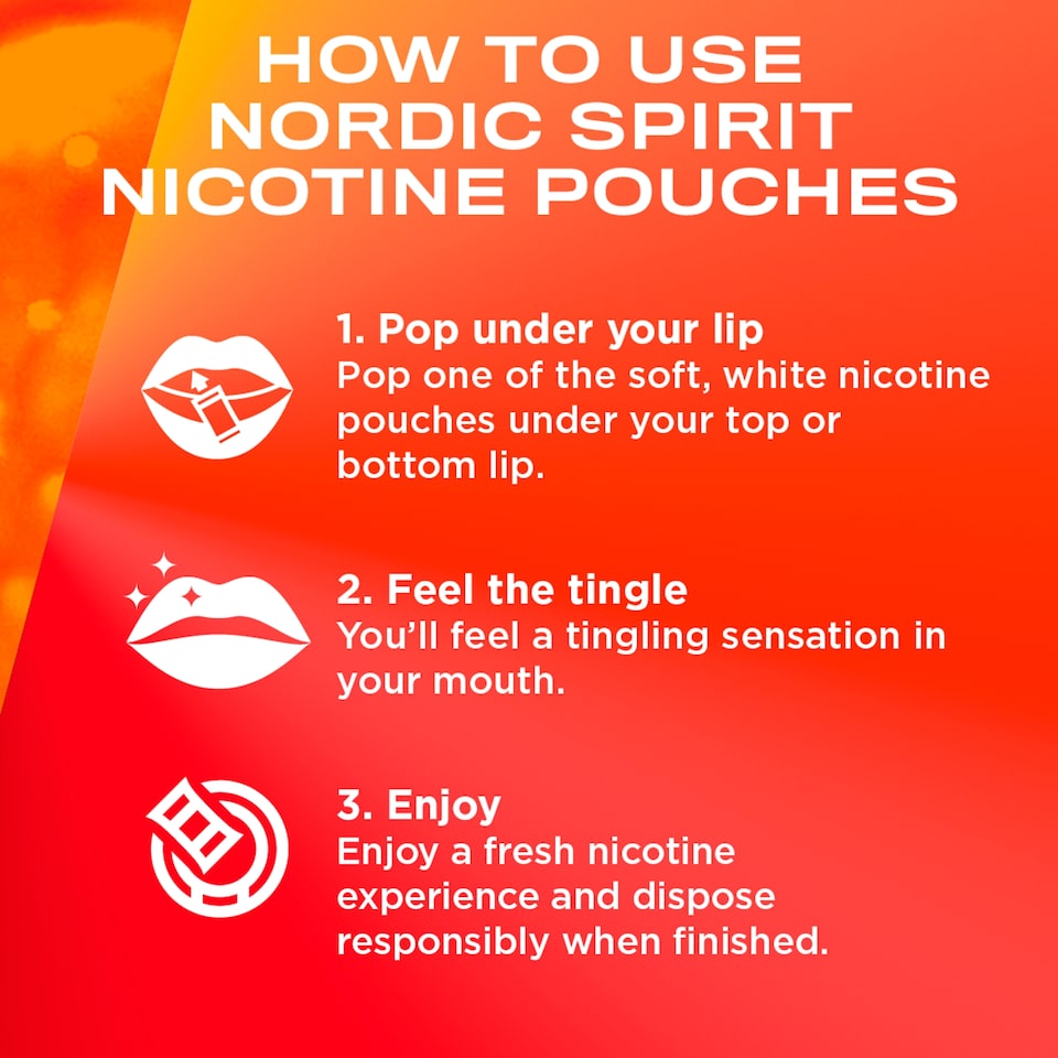 image 1 of Nordic Spirit Tropical Mix Tobacco Free Nicotine Pouches Strong 20 Pack 9mg 14g