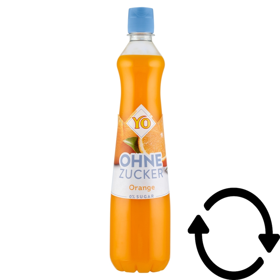 Yo narancs ízű szörp édesítőszerekkel 0,7 l