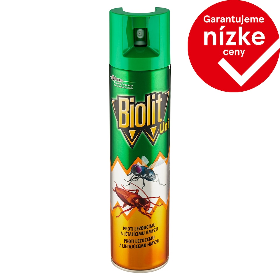 obrázok 1 z Biolit Uni proti lezúcemu a lietajúcemu hmyzu insekticíd v spreji 400 ml