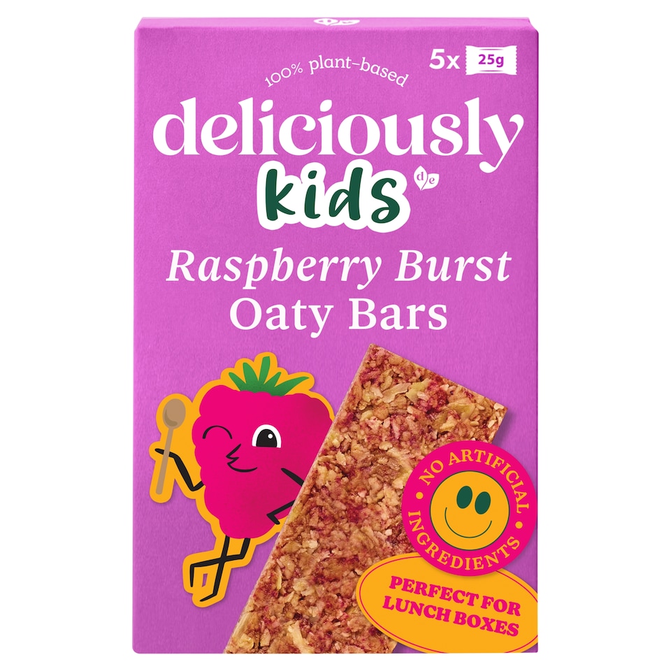 image 1 of Deliciously Kids Raspberry Burst Oaty Bars 5 x 25g