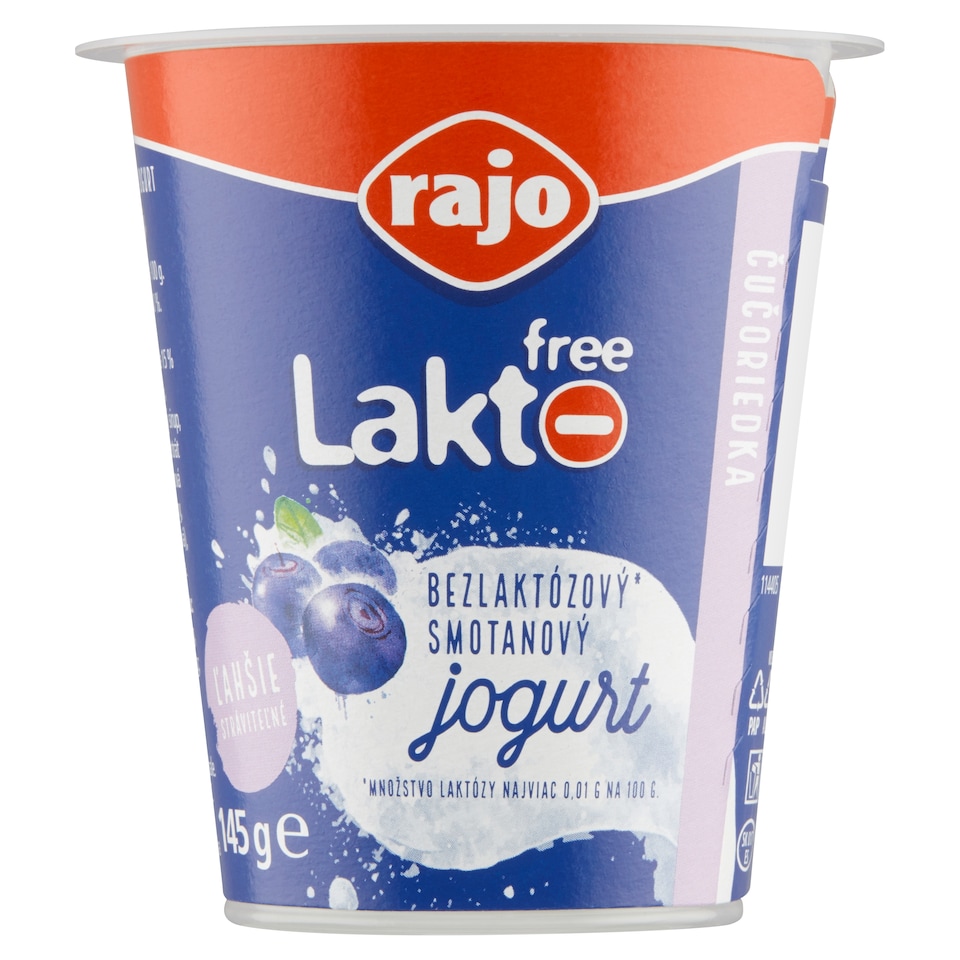 obrázok 1 z Rajo Lakto Free Smotanový jogurt čučoriedka 145 g