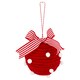 image 1 of Tesco large red pom pom hanging decoration