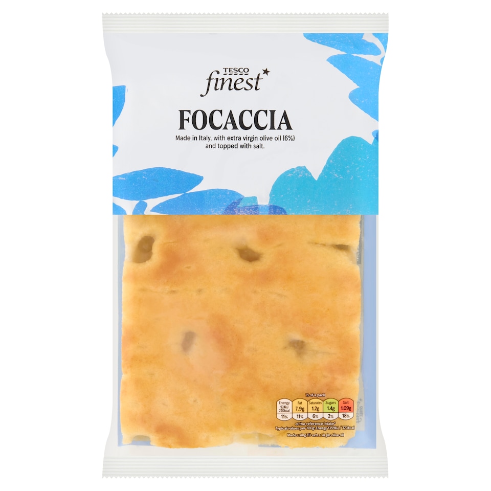 Tesco Finest Focaccia Plain 135g