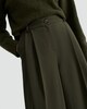 image 2 of The F&F Edit Super Wide Leg Trousers in Khaki